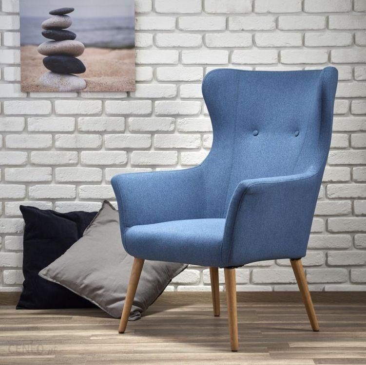 Cooper design fotel kék fa lábakkal