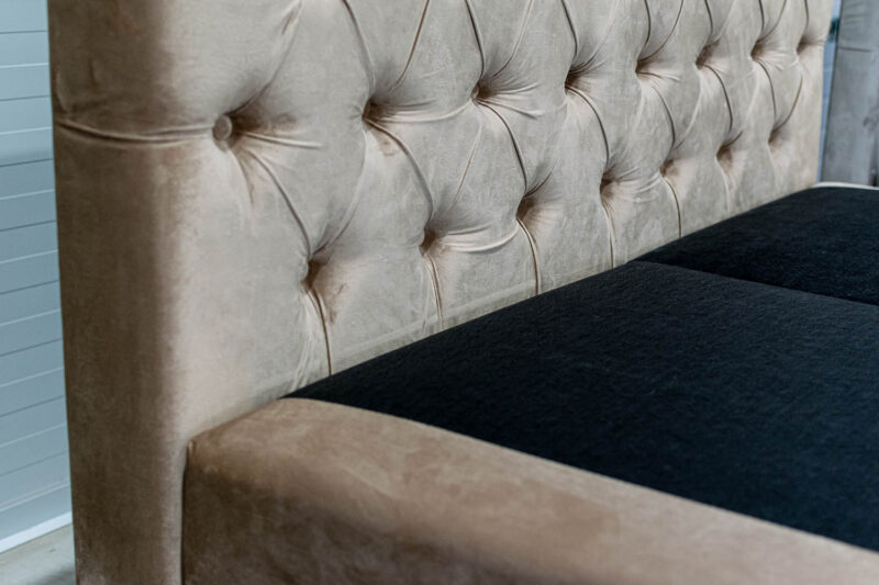 Boxspring jellegű ágy tűzőtt fejvéggel - többféle színben és méretben! - Image 9