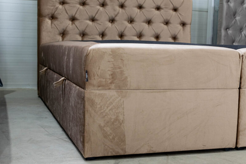 Boxspring jellegű ágy tűzőtt fejvéggel - többféle színben és méretben! - Image 6