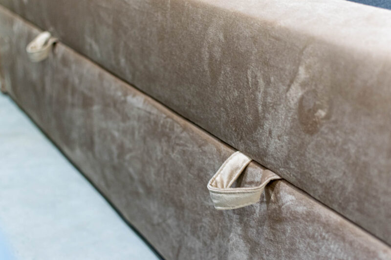 Boxspring jellegű ágy tűzőtt fejvéggel - többféle színben és méretben! - Image 7