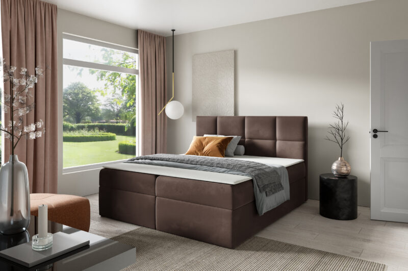 KRÉTA ágyneműtartós boxspring ágy - többféle színben és méretben - Image 2