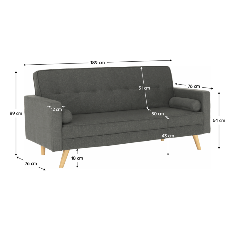 MODERN kanapé - menta, taupe vagy sötétszürke színben - Image 32