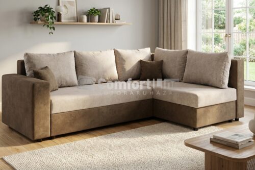 MIRROR sarokgarnitúra - ágyazható, ágyneműtartós