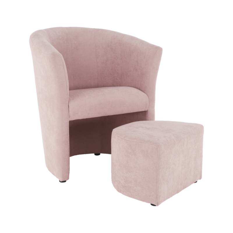 ROSE kis klub fotel puffal - többféle színben! - Image 10