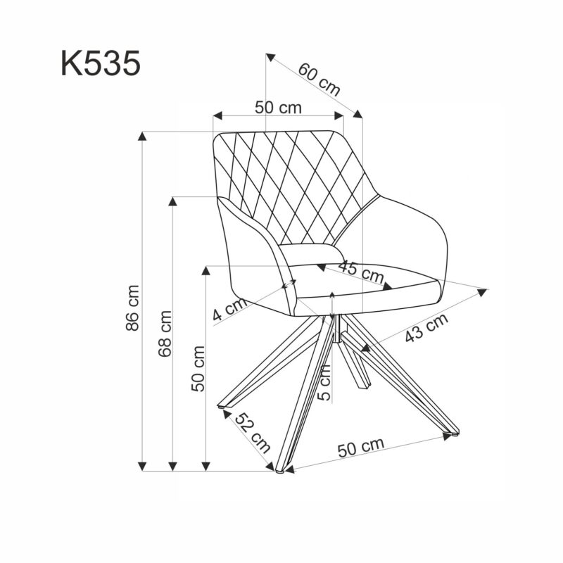 360°-ban forgatható karfás, bársony étkezőszékek - Image 13