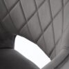 360°-ban forgatható karfás, bársony étkezőszékek - Image 11
