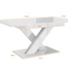 BARTA design étkezőasztal X lábbal - többféle színben! - Image 7