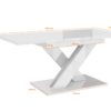 BARTA design étkezőasztal X lábbal - többféle színben! - Image 6