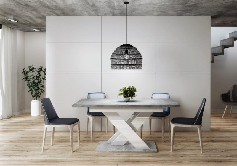 BARTA design étkezőasztal X lábbal - többféle színben!