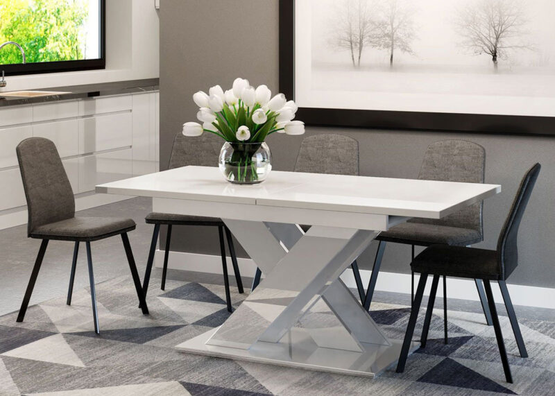 BARTA design étkezőasztal X lábbal - többféle színben! - Image 4