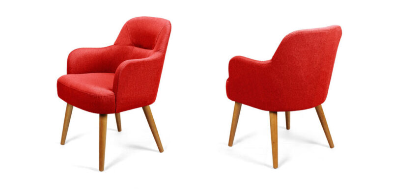 NORAH design kávézó szett - két prémium karfás szék kis körasztallal - Image 9