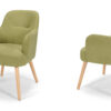 NORAH design kávézó szett - két prémium karfás szék kis körasztallal - Image 8