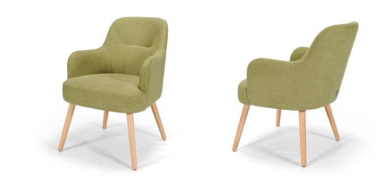 NORAH design kávézó szett - két prémium karfás szék kis körasztallal - Image 8