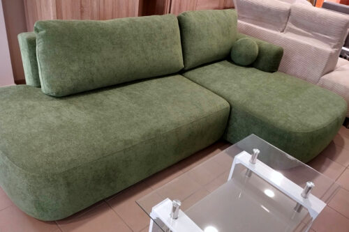 ANKARA design sarokkanapé - egyedi zöld színben!