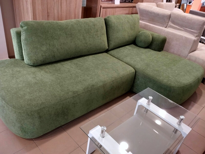 ANKARA design sarokkanapé - egyedi zöld színben!