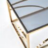 UNICO design dohányzóasztal üveglappal - ezüst vagy arany színben - Image 4