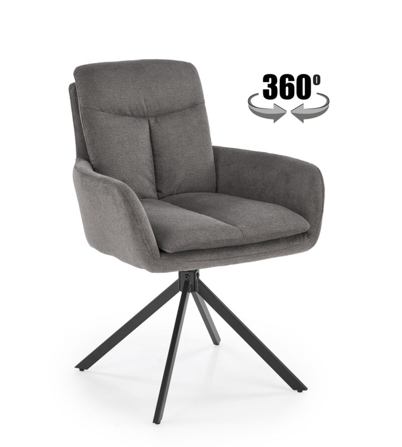 360° FORGATHATÓ, vastagon párnázott karfás prémium étkezőszék - többféle színben! - Image 14