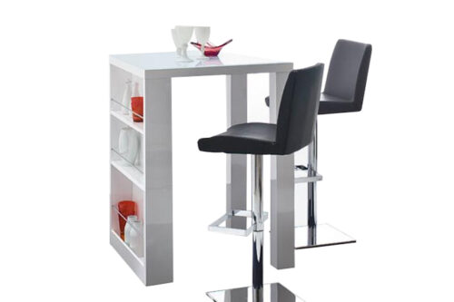 BILBAO bárasztal - magasfényű fehér!