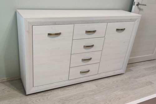 MANILA nagy komód - 2 ajtós, 4 fiókos