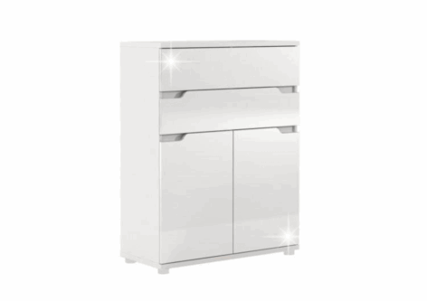 ADONIS magasfényű fehér komód (AS01)