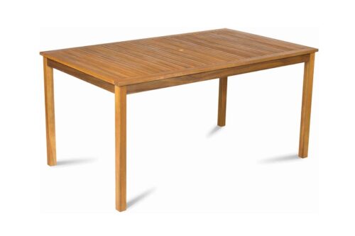 KERTI asztal tömör akácfából, 150*90 cm, fix