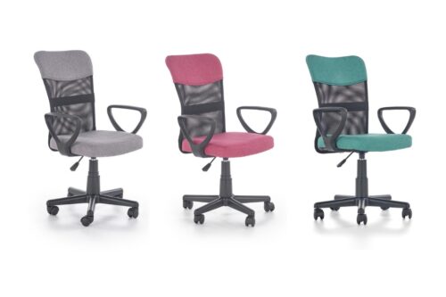 TOMI hálós gyerek forgószék, színes szövettel - többféle színben