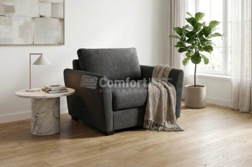 AMANDA fotelágy - sötét barnásszürke színben