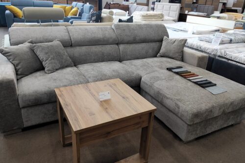 PARMA sarokkanapé - ágyazható, ágyneműtartós