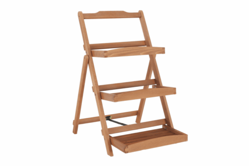 3 POLCOS égerfa polcállvány