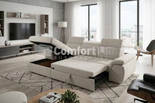 ANDER sarokkanapé - ágyazható, ágyneműtartós