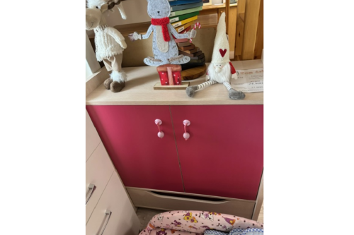 HIHOT komód - pink és belluno tölgy - utolsó darab