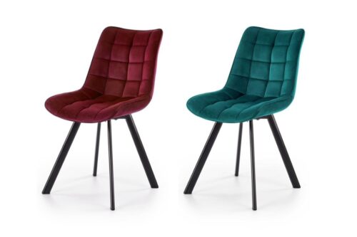 VELVET étkezőszékek, fekete acél lábakkal - sokféle divatos színben!