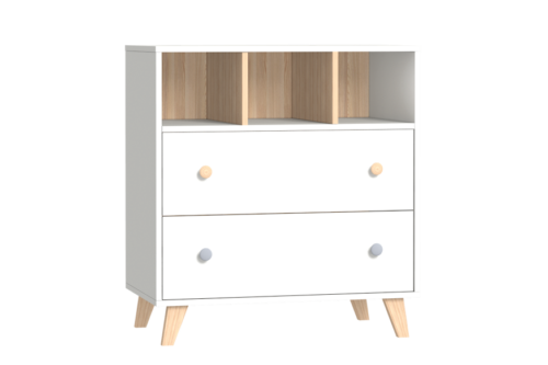 COLETTE komód - fehér színben