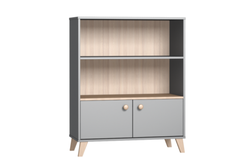 COLETTE széles nyitott tároló - arctic szürke színben